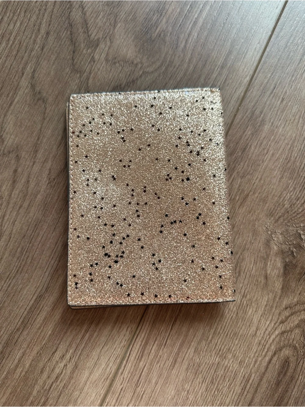 Coach Gold Glitter Card Holder Wallet